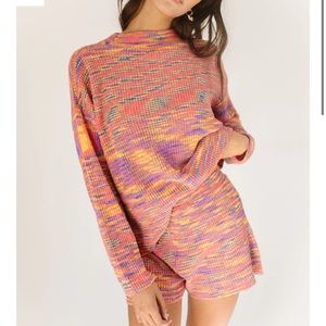 Space dyed sweater set